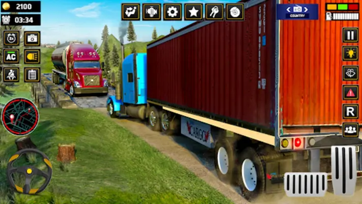 Offroad Cargo Transport Truck android App screenshot 0